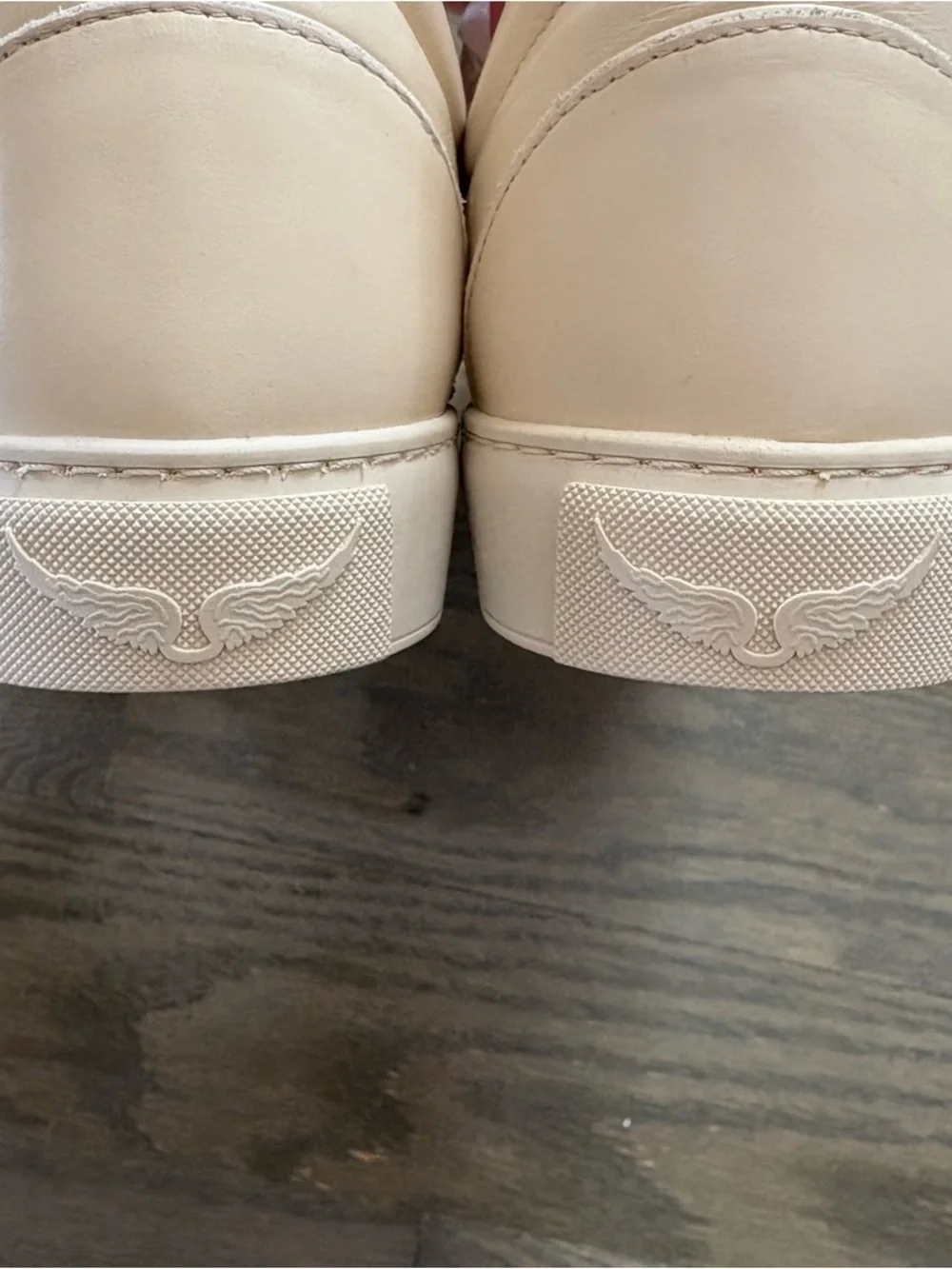 NWT ZADIG & VOLTAIRE 100% cow leather low-top fly on sneakers - Picture 10 of 14